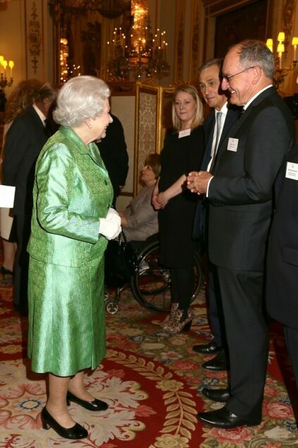 Former CEO of the Winston Churchill Memorial Trust, Paul Tys CSC and Queen Elizabeth
