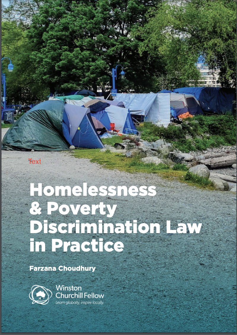 Homeless & Poverty Discrimination Law in Practice by Farzana Choudry featured image