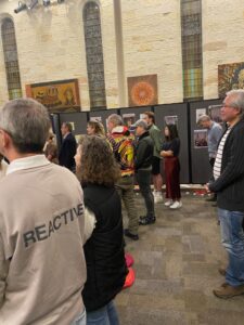 Joe Flick's Indigenous soldier photo display